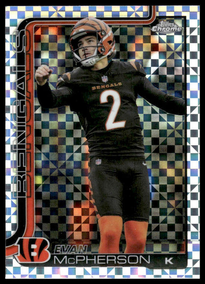 2025 Topps Chrome #64 Evan McPherson Lime Green X-Fractor