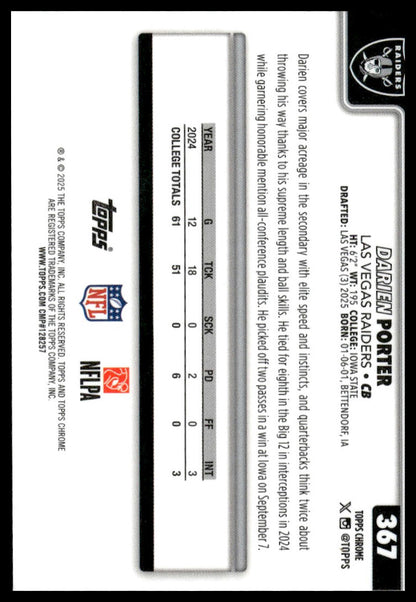 2025 Topps Chrome #367 Darien Porter
