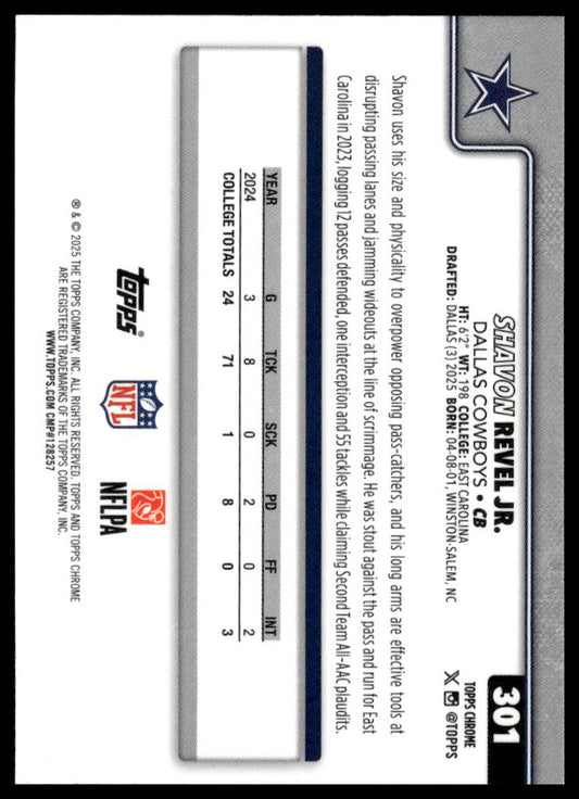 2025 Topps Chrome #301 Shavon Revel Jr.