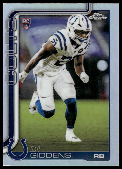 2025 Topps Chrome #390 DJ Giddens Pulsar Refractor