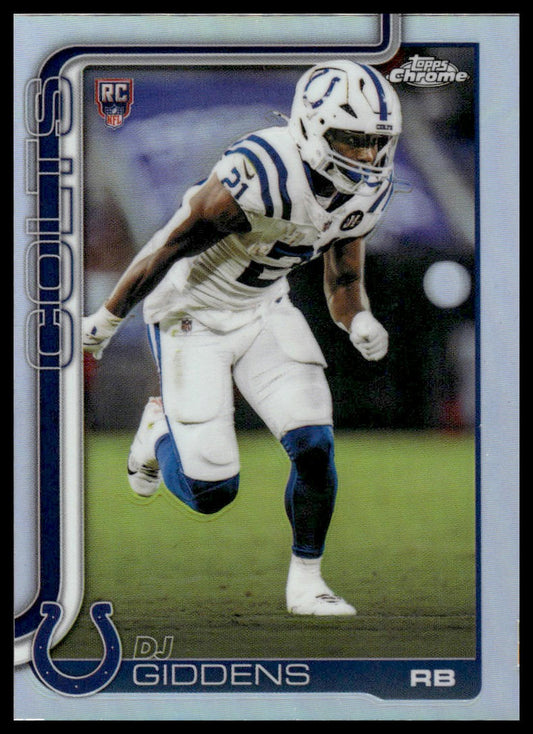 2025 Topps Chrome #390 DJ Giddens Pulsar Refractor