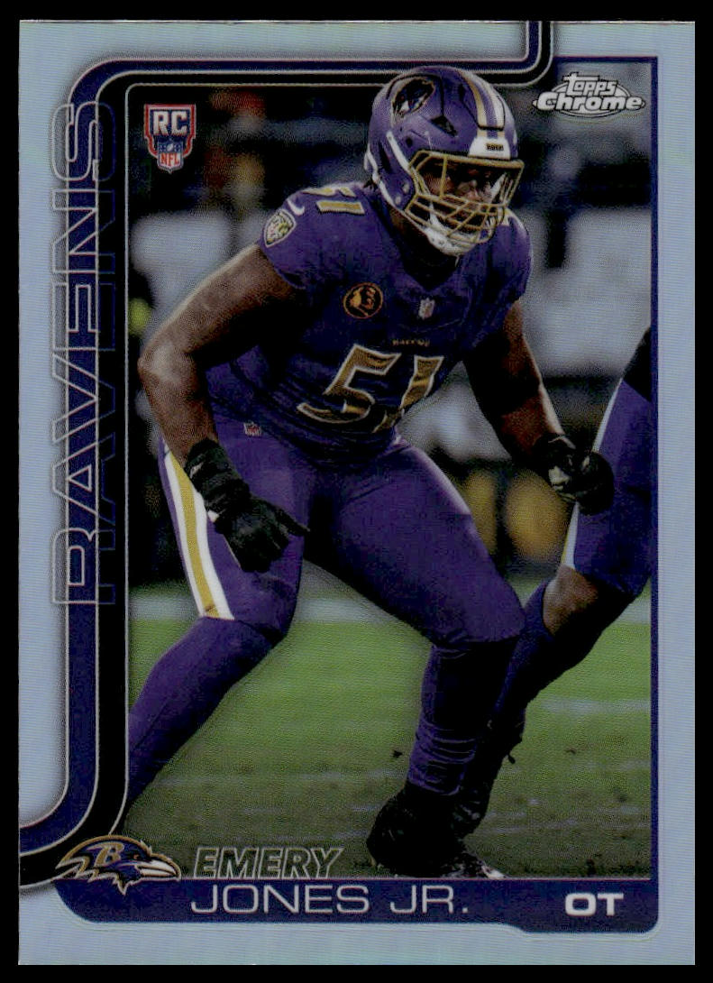 2025 Topps Chrome #386 Emery Jones Jr. X-Fractor
