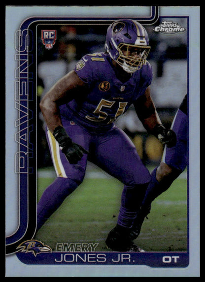 2025 Topps Chrome #386 Emery Jones Jr. X-Fractor