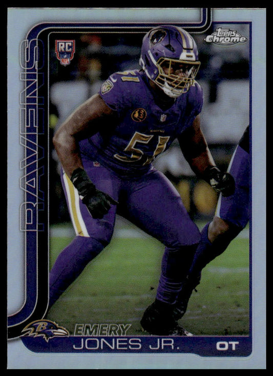 2025 Topps Chrome #386 Emery Jones Jr. X-Fractor