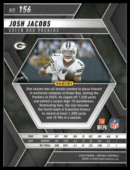 2025 Panini Mosaic #156 Josh Jacobs