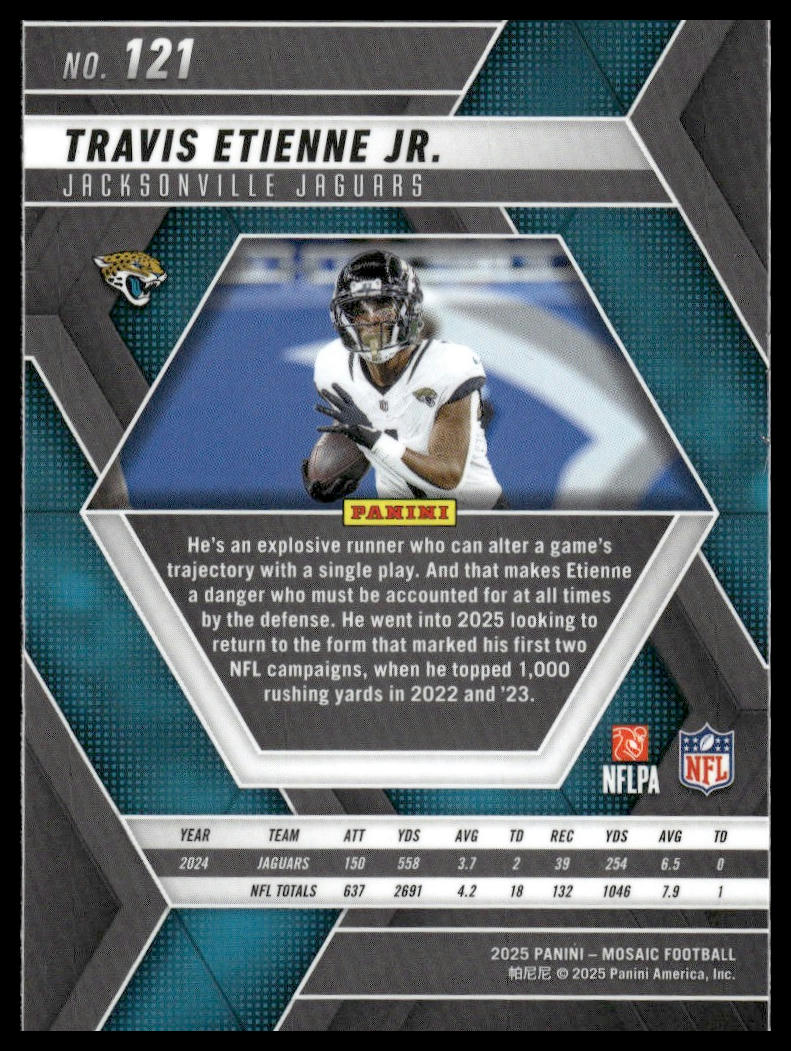 2025 Panini Mosaic #121 Travis Etienne Jr.