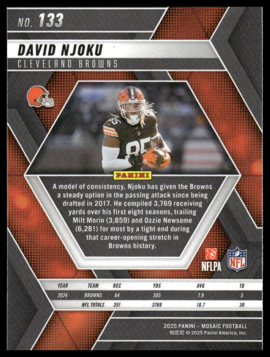 2025 Panini Mosaic #133 David Njoku