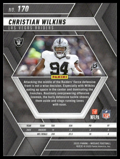 2025 Panini Mosaic #170 Christian Wilkins