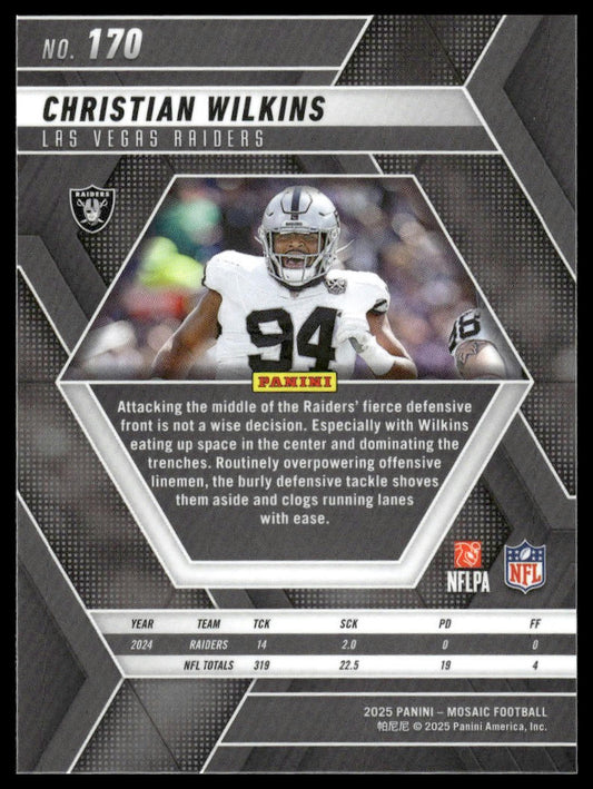 2025 Panini Mosaic #170 Christian Wilkins