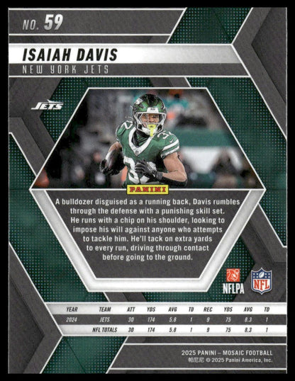 2025 Panini Mosaic #59 Isaiah Davis