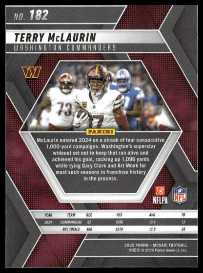 2025 Panini Mosaic #182 Terry McLaurin