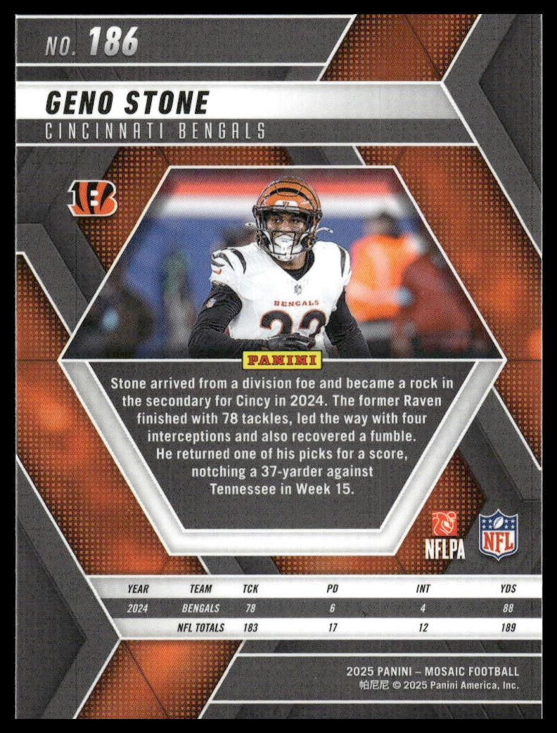 2025 Panini Mosaic #186 Geno Stone