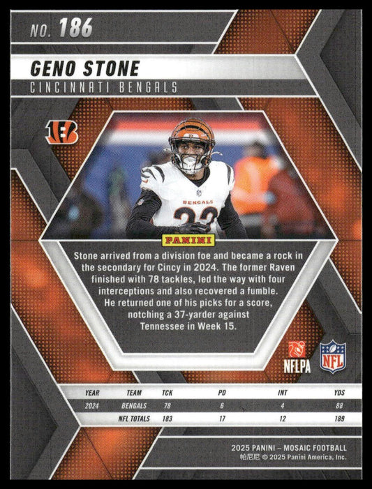 2025 Panini Mosaic #186 Geno Stone