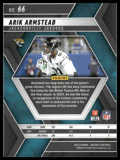 2025 Panini Mosaic #66 Arik Armstead
