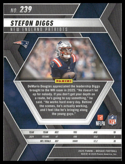 2025 Panini Mosaic #239 Stefon Diggs