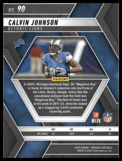 2025 Panini Mosaic #90 Calvin Johnson