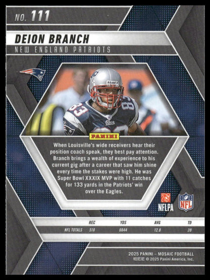 2025 Panini Mosaic #111 Deion Branch
