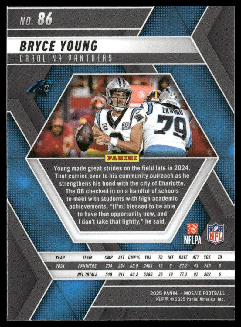 2025 Panini Mosaic #86 Bryce Young