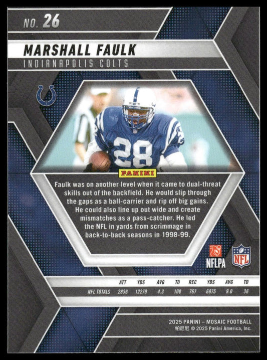 2025 Panini Mosaic #26 Marshall Faulk