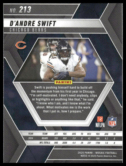 2025 Panini Mosaic #213 D'Andre Swift