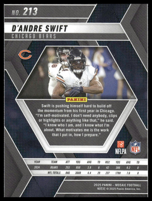 2025 Panini Mosaic #213 D'Andre Swift