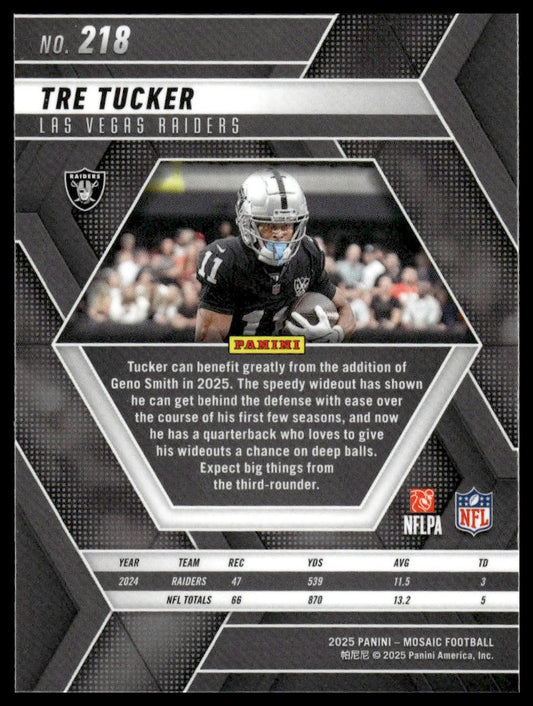 2025 Panini Mosaic #218 Tre Tucker