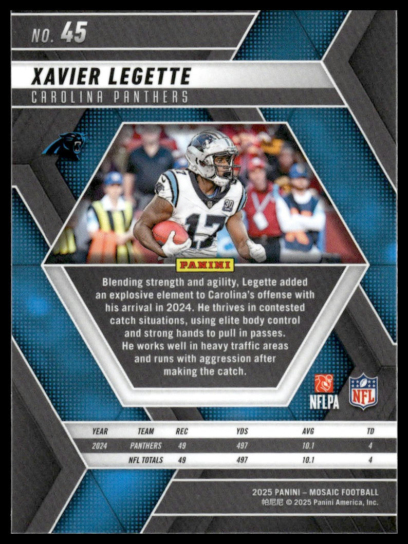 2025 Panini Mosaic #45 Xavier Legette