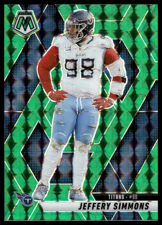 2025 Panini Mosaic #81 Jeffery Simmons Mosaic Green