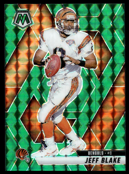 2025 Panini Mosaic #127 Jeff Blake Mosaic Green