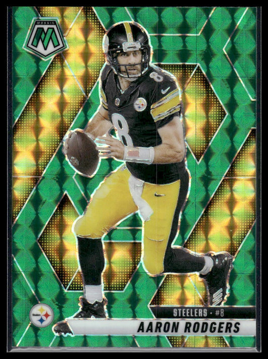 2025 Panini Mosaic #243 Aaron Rodgers Mosaic Green