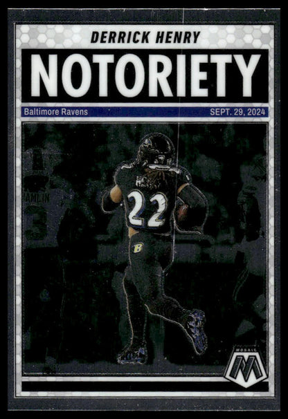 2025 Panini Mosaic #4 Derrick Henry Notoriety