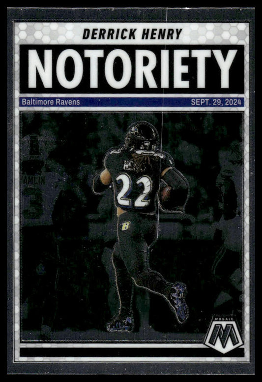 2025 Panini Mosaic #4 Derrick Henry Notoriety