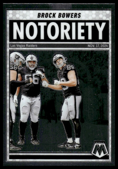 2025 Panini Mosaic #10 Brock Bowers Notoriety