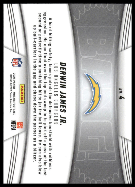 2025 Panini Mosaic #4 Derwin James Jr. Bang!