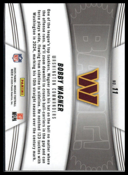 2025 Panini Mosaic #11 Bobby Wagner Bang!