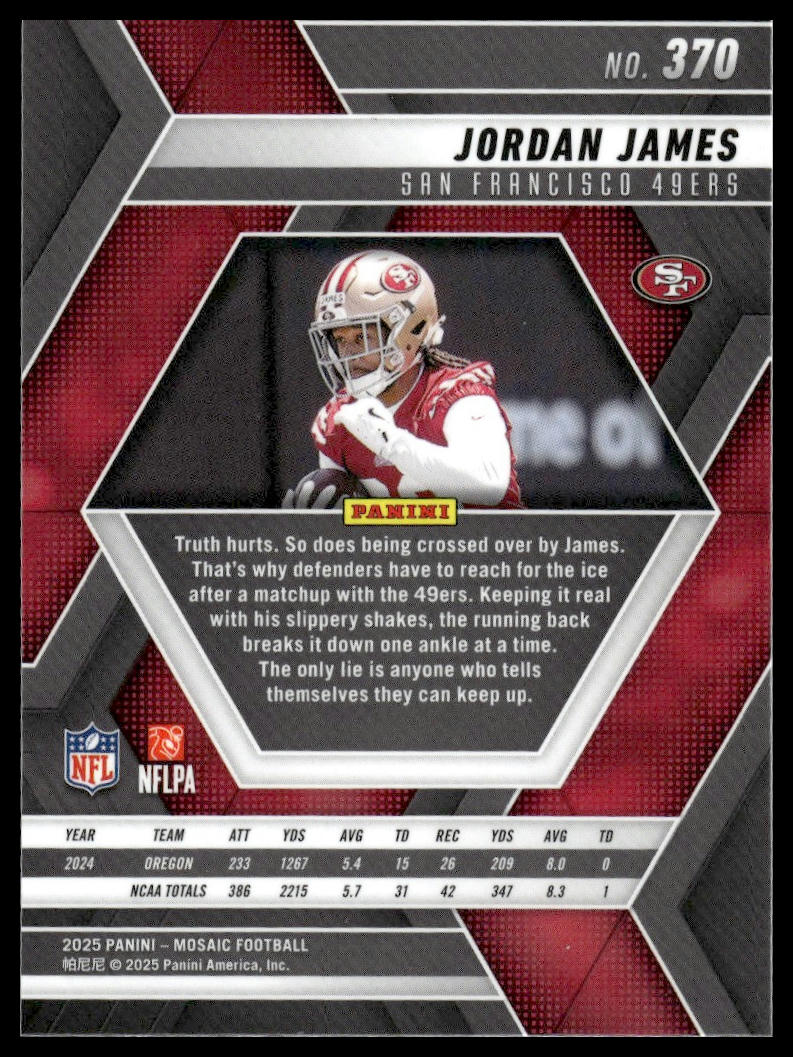 2025 Panini Mosaic #370 Jordan James