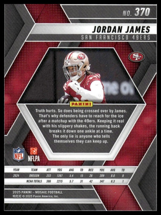 2025 Panini Mosaic #370 Jordan James