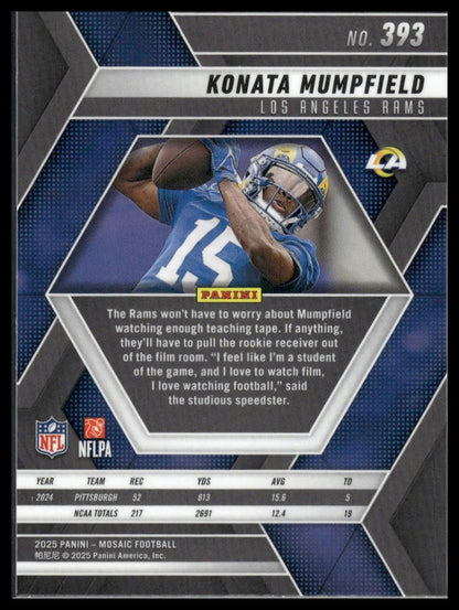 2025 Panini Mosaic #393 Konata Mumpfield
