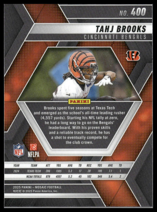 2025 Panini Mosaic #400 Tahj Brooks