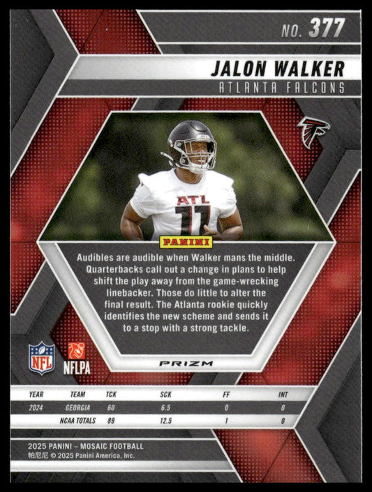 2025 Panini Mosaic #377 Jalon Walker