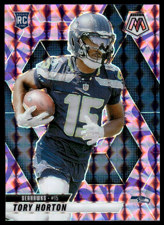 2025 Panini Mosaic #396 Tory Horton Mosaic Reactive Purple