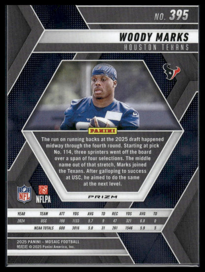 2025 Panini Mosaic #395 Woody Marks Silver