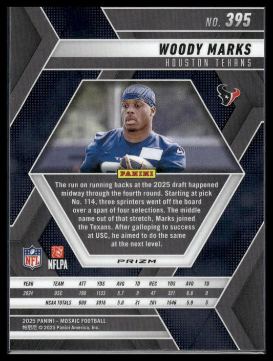 2025 Panini Mosaic #395 Woody Marks Silver