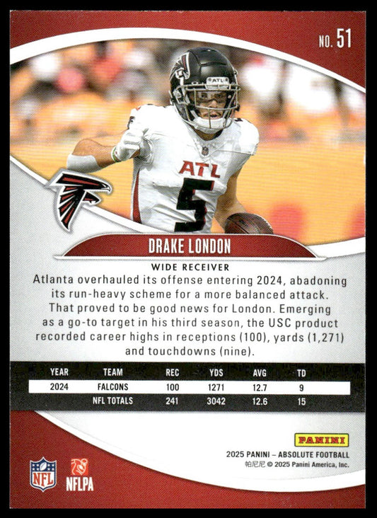 2025 Panini Absolute #51 Drake London Retail