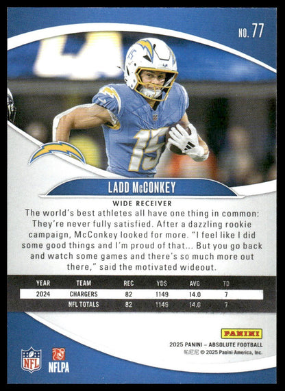 2025 Panini Absolute #77 Ladd McConkey Retail