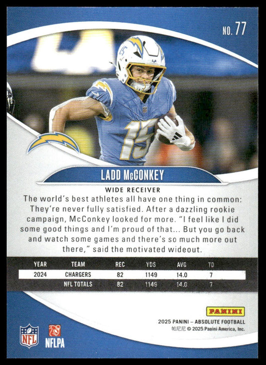 2025 Panini Absolute #77 Ladd McConkey Retail