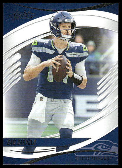 2025 Panini Absolute #8 Sam Darnold Red