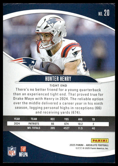 2025 Panini Absolute #20 Hunter Henry Retail