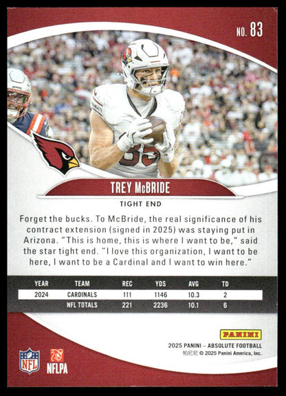 2025 Panini Absolute #83 Trey McBride Retail
