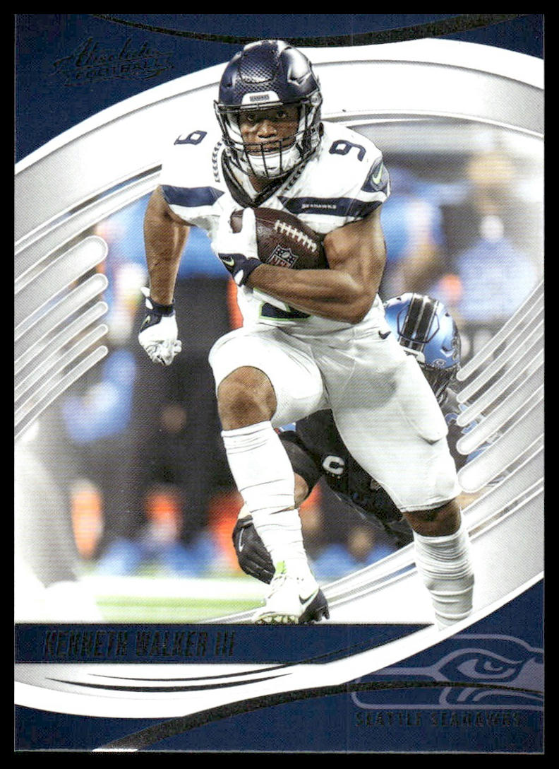 2025 Panini Absolute #57 Kenneth Walker III Blue